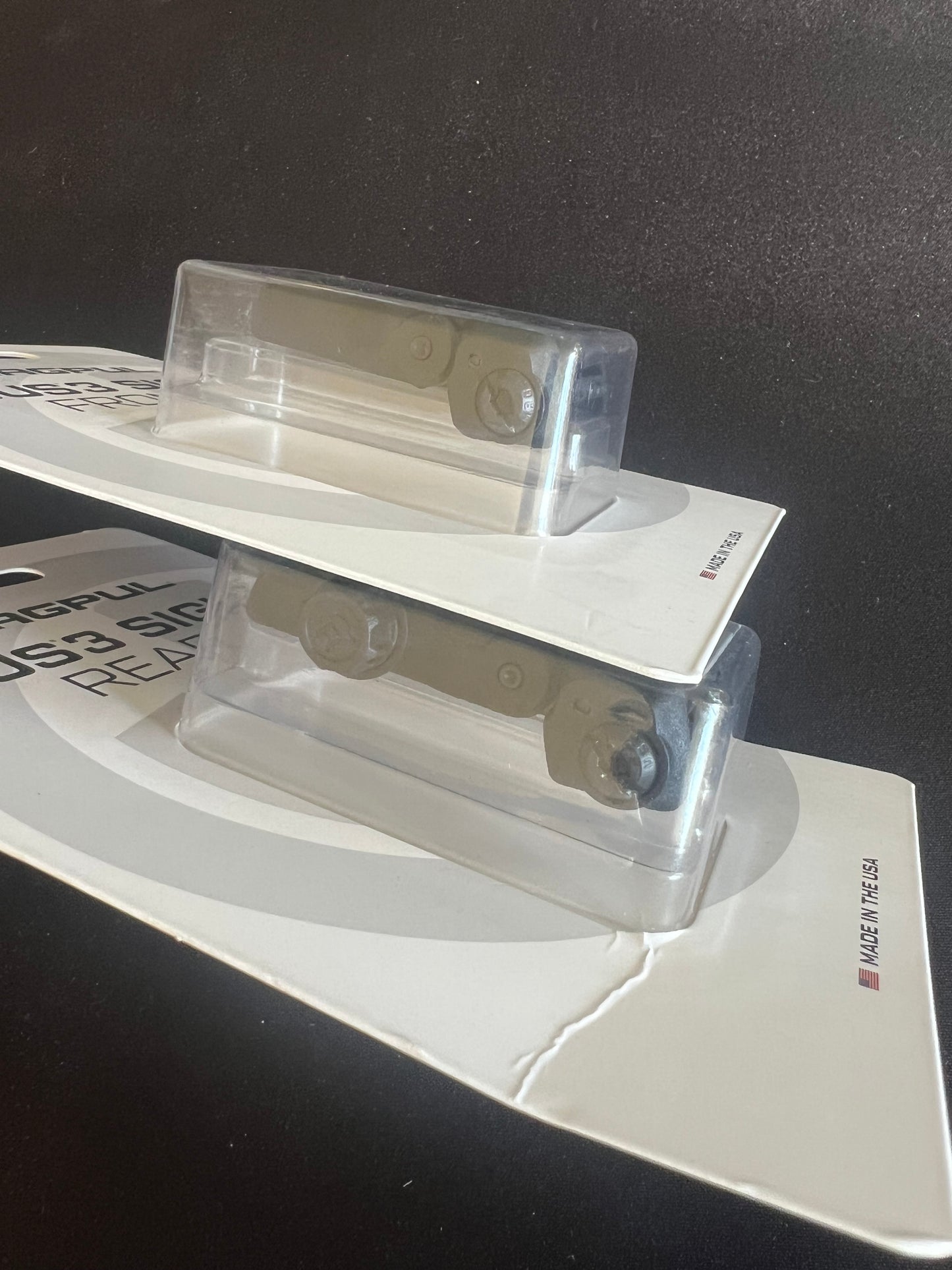 MBUS 3 Front & Rear Sights (Black)